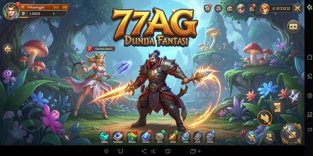 Tangkapan layar gameplay 77AG menampilkan aksi petualangan yang mendebarkan.