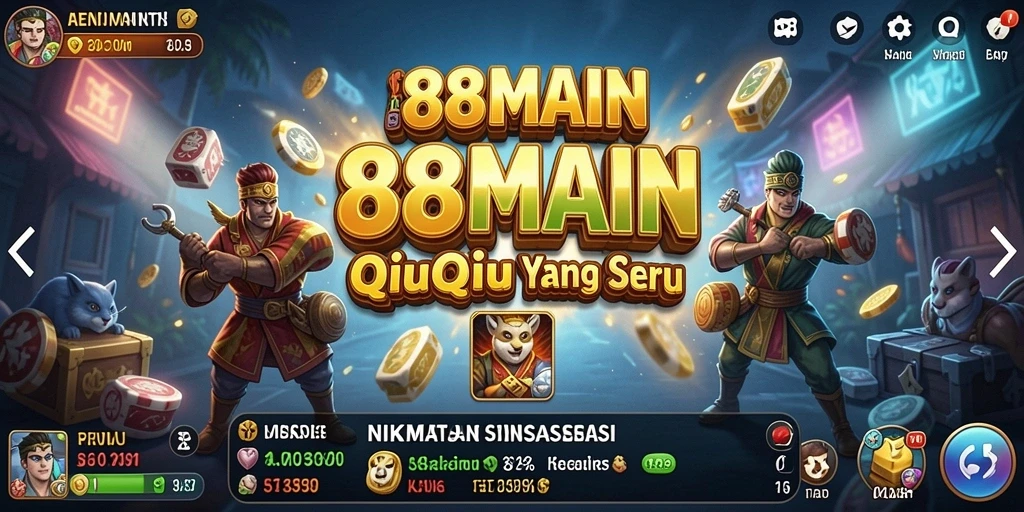 Screenshot gameplay 88MAIN yang penuh aksi di QiuQiu.