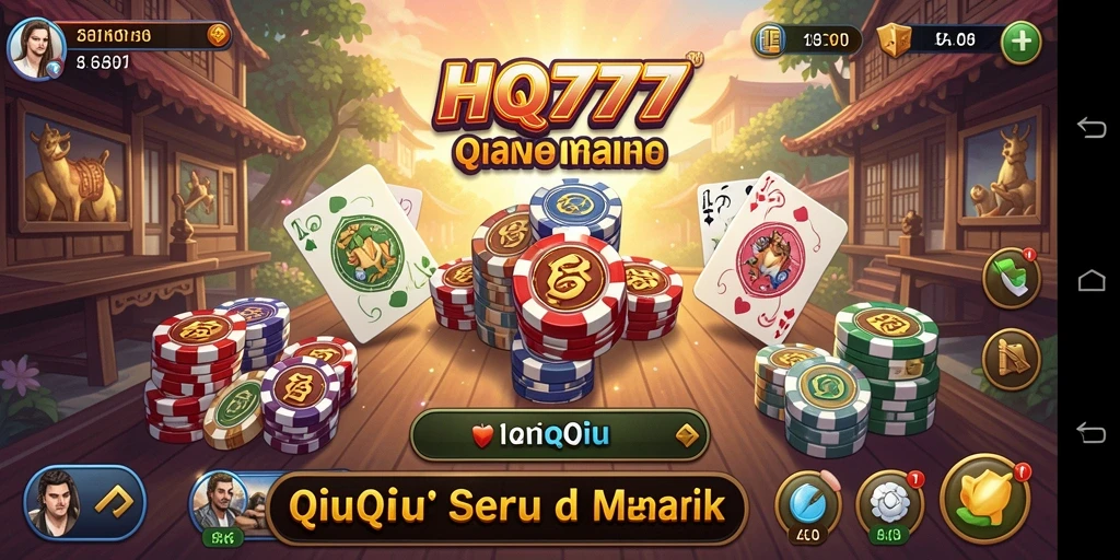 Tampilan gameplay seru QiuQiu di HQ777.