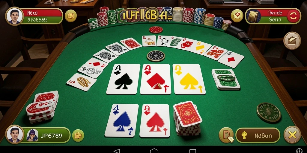 Tampilan gameplay seru dalam game Gaple JP6789.