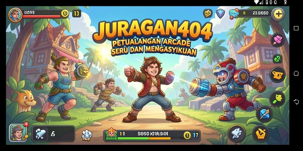 Tampilan permainan seru di JURAGAN404 dengan grafik menawan.
