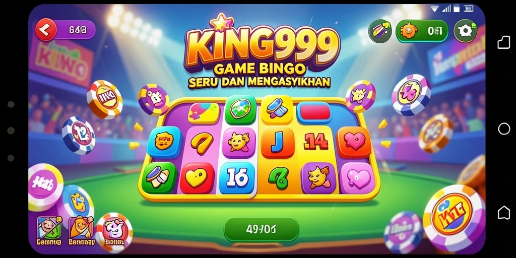 Tampilkan gameplay menarik dari KING999 dengan elemen Bingo yang seru.