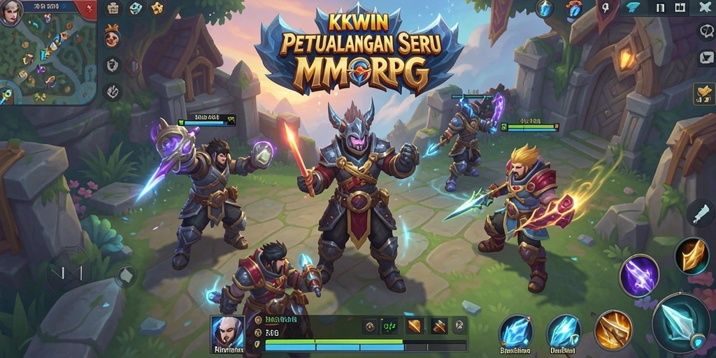 Tampilan gameplay seru dan grafis menakjubkan dalam KKWIN.