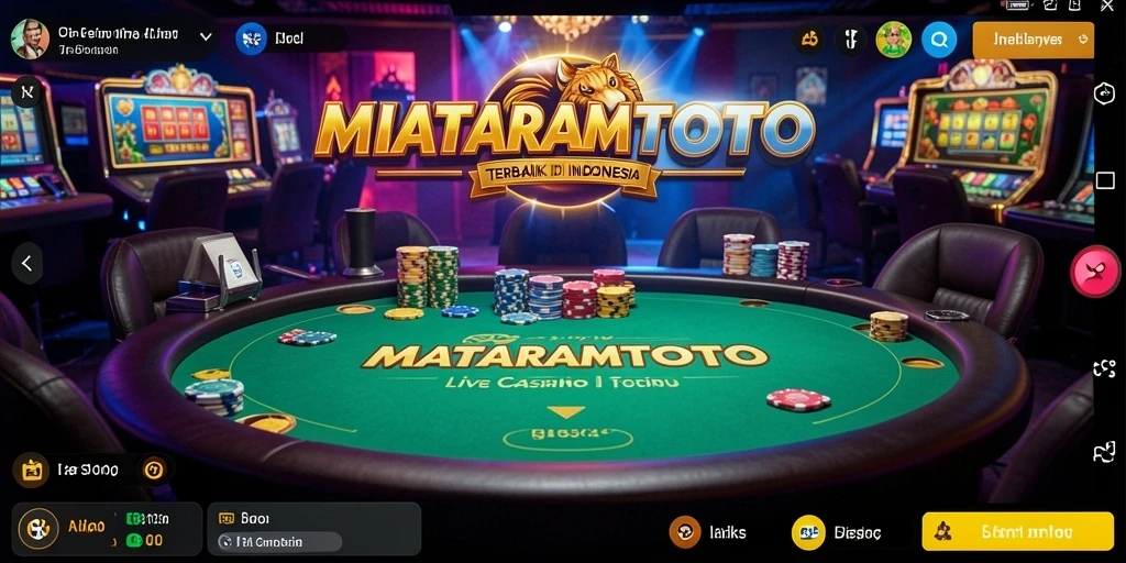 Tampilan gameplay Live Casino yang mengesankan di MATARAMTOTO.