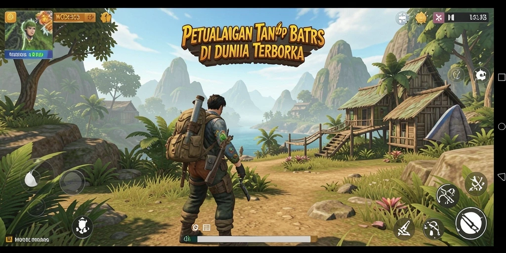 Gameplay seru di dunia terbuka MODE303 yang menantang.