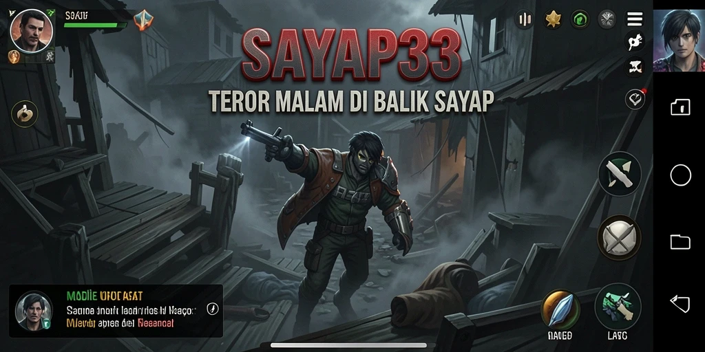 Screenshot menampilkan momen menegangkan dalam SAYAP33.